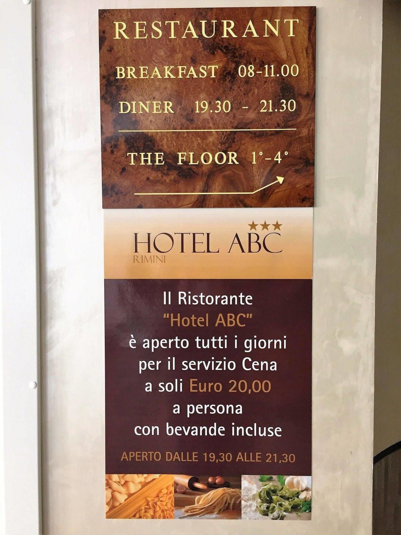 Abc Hotel Rimini Buitenkant foto
